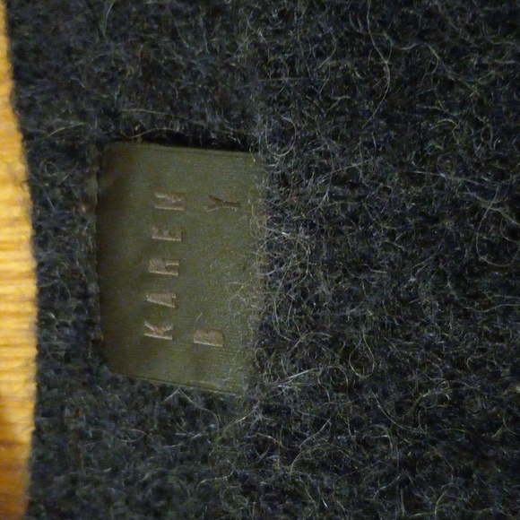 Womens Karen by  Simonsen sweater long sleeve charcoal XS pullover alpaca blend - Picture 3 of 7